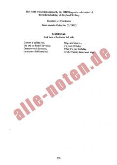 Madrigal (TTBB) (Judith Weir) 