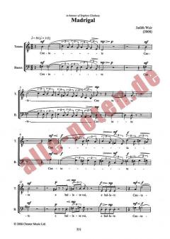 Madrigal (TTBB) (Judith Weir) 