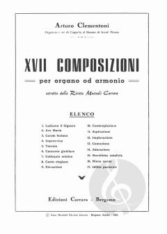 XVII Composizioni per organo von Arturo Clementoni 