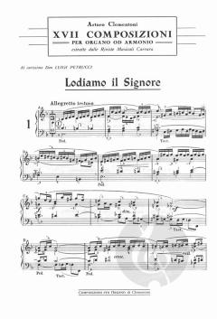 XVII Composizioni per organo von Arturo Clementoni 