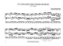 VI Concerto Brandeburghese B-Dur von Johann Sebastian Bach 