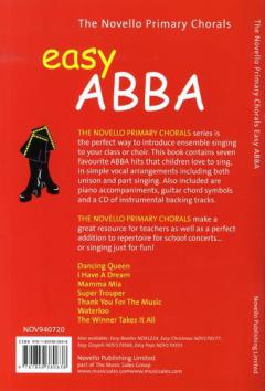 The Novello Primary Chorals: Easy Abba von ABBA 
