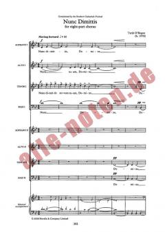 Nunc Dimittis (Latin) von Tarik O'Regan 