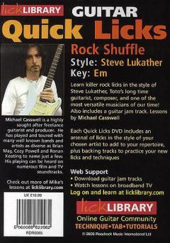 Rock Shuffle - Guitar Quick Licks von Steve Lukather 