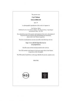 Dream of Saga Op. 39 von Carl Nielsen 