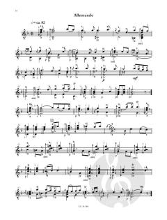 Suite in d-Moll für Gitarre von Robert de Visée 