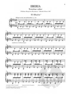 Iberia - Drittes Heft von Isaac Albeniz 
