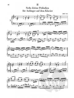 Kleine Präludien und Fughetten von Johann Sebastian Bach 