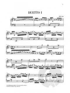 Vier Duette BWV 802-805 von Johann Sebastian Bach 