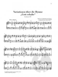 Variationen über Gott erhalte Hob. III:77 von Joseph Haydn 