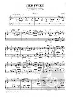 Vier Fugen op. 72 von Robert Schumann 