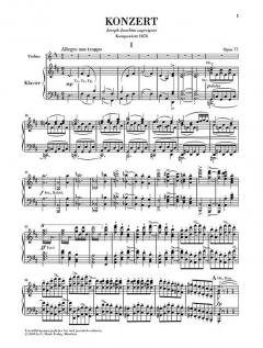 Violinkonzert D-dur op. 77 von Johannes Brahms im Alle Noten Shop kaufen - HN818