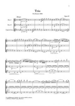 Trio C-dur op. 87 / Variationen C-dur WoO 28 von Ludwig van Beethoven für 2 Oboen und Englisch Horn im Alle Noten Shop kaufen