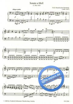 Drei Sonaten und eine Sonatine von Felix Mendelssohn Bartholdy 