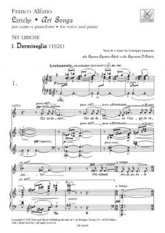 Liriche - Art Songs von Franco Alfano 