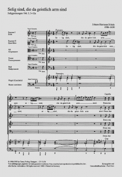 Selig sind, die da geistlich arm sind (Johann Hermann Schein) 