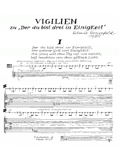 Vigilien zu 'Der du bist drei in Einigkeit' (Helmut Bornefeld) 