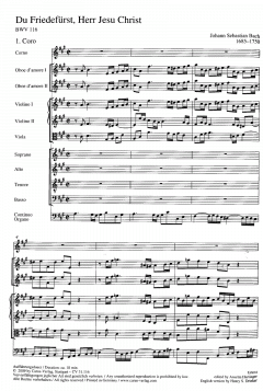 Du Friedefürst, Herr Jesu Christ (J.S. Bach) 