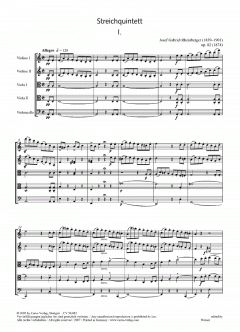 Streichquintett von Joseph Gabriel Rheinberger im Alle Noten Shop kaufen (Stimmensatz)