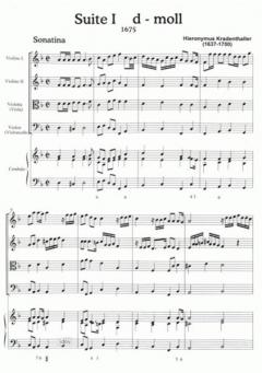 Kradenthaler: Zwei Suiten (Hieronymus Kradenthaler) 