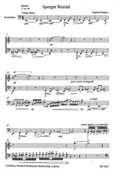 Sperger Rezital von Siegfried Matthus 