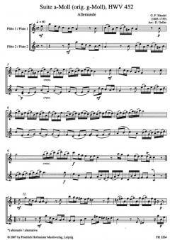 Suite a-Moll HWV 452 von Georg Friedrich Händel 