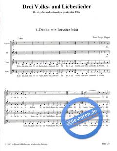 Drei Volks- und Liebeslieder 