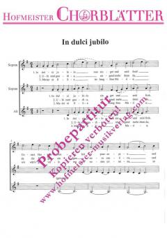 In dulci jubilo (Quempas-Gesang, 16. Jh.) 