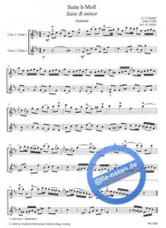 Suite h-Moll von Georg Friedrich Händel 