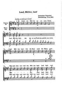 Lauf, Müller, lauf (Es wohnt ein Müller an jenem Teich) 