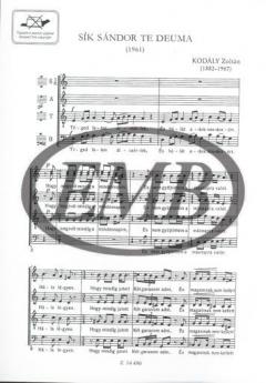 Sík Sándor te Deuma (Zoltan Kodaly) 