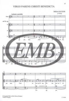 Marienlieder für Frauenchor (Miklos Kocsar) 