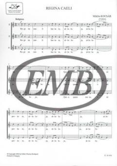 Regina caeli für Frauenchor (Miklos Kocsar) 