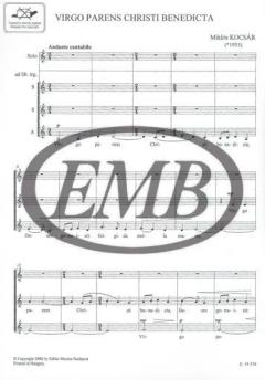 Virgo parens Christi benedicta (Miklos Kocsar) 
