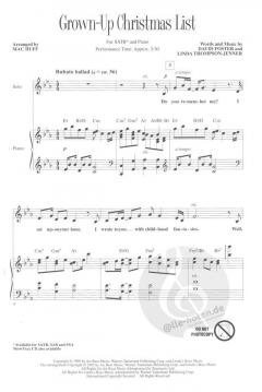 Grown Up Christmas List 