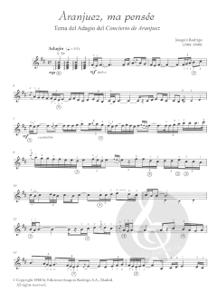 Aranjuez, ma pensée von Joaquin Rodrigo 