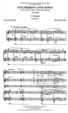Five Hebrew Love Songs von Eric Whitacre 