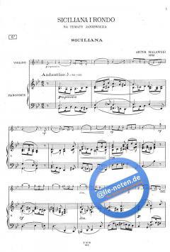 Siciliana And Rondo On Themesby Janiewicz von Artur Malawski 