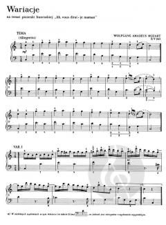 Variations / Ah Vous Dirai Jevous Dira'Je Maman' von Wolfgang Amadeus Mozart 