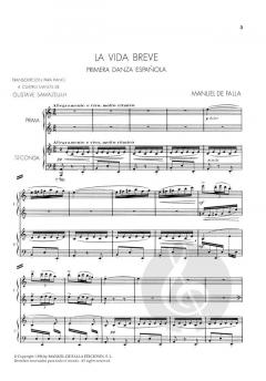 La Vida Breve Dos Danzas von Manuel de Falla für 2 Klaviere im Alle Noten Shop kaufen