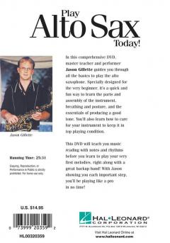 Play Alto Sax Today! (DVD) von Jason Gillette 