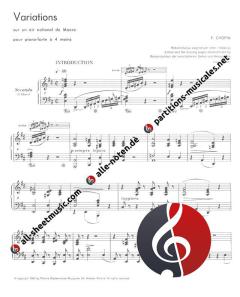 Variationen D-Dur von Frédéric Chopin 