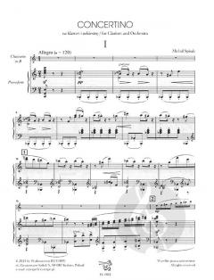 Concertino per Clarinetto e Orchestra von Michal Spisak 