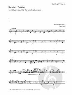 Quintet for Wind Instruments von Grazyna Bacewicz 