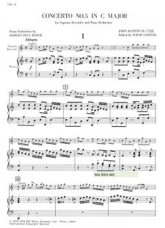 Concerto Nr. 5 C-Dur (John Baston) 