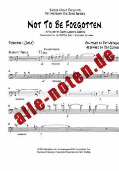 Not To Be Forgotten (Pro) (SWR Big Band) 