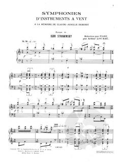 Symphonies d'instruments à vent von Igor Strawinsky 