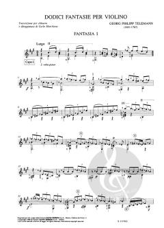 Zwölf Fantasien von Georg Philipp Telemann 