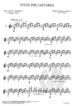 Studi von Ferdinando Carulli 