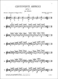 Centoventi Arpeggi dall' op. 1 von Mauro Giuliani 